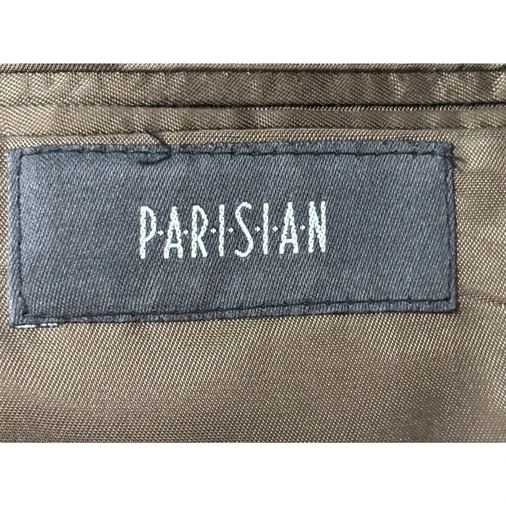 Hart Schaffner Marx Comfort Parisian Brown Wool Blazer Sport Coat 44L USA Made